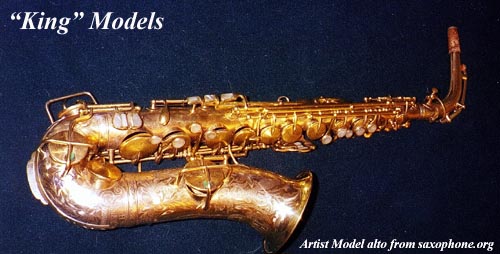 1960s H.N. White King Cleveland Alto Saxophone w/Case & Goodies