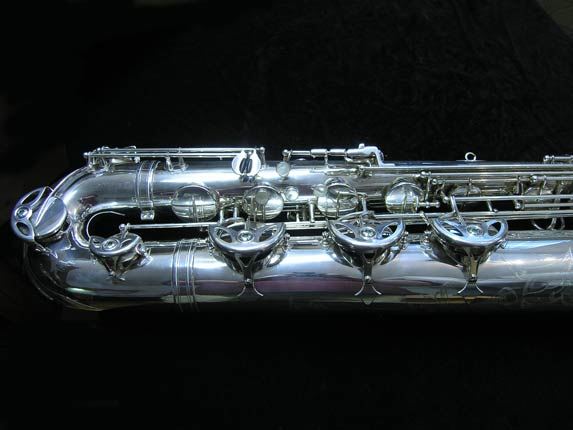 Photo 2 - MINT Condition Silver Plated Selmer Mark VI Bari Sax w/ Low A - SN 177100