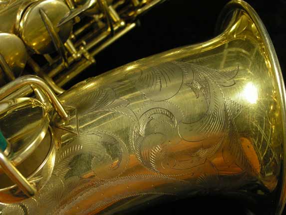 Photo 13 - Vintage CG Conn Chu Berry Portrait Model Alto Sax in Gold Plate - SN 164896