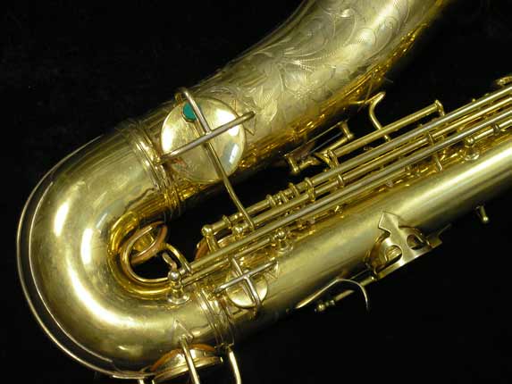 Photo 5 - Vintage CG Conn Chu Berry Portrait Model Alto Sax in Gold Plate - SN 164896